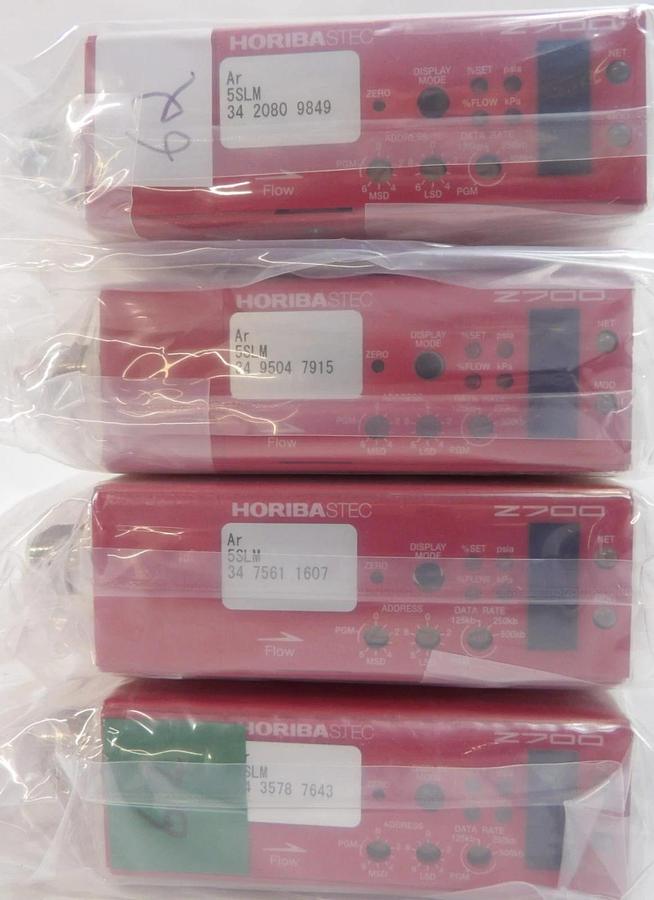 Refurbished Horiba STEC SEC-Z714MGX Mass Flow Controller MFC Z700 Argon Lot of 4 Refurbished