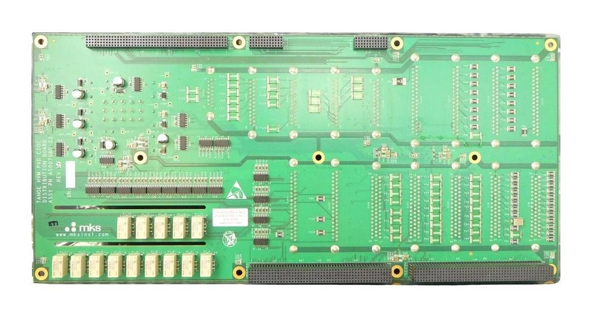 Used MKS Instruments AS00708G-33 Tahoe HVM PVD CIOC Distribution PCB Working Surplus