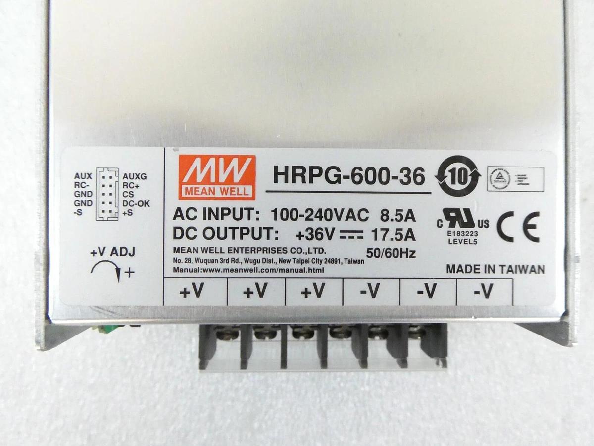 Used Mean Well HRPG-600-36 Power Supply Reseller Lot of 3 Working Surplus