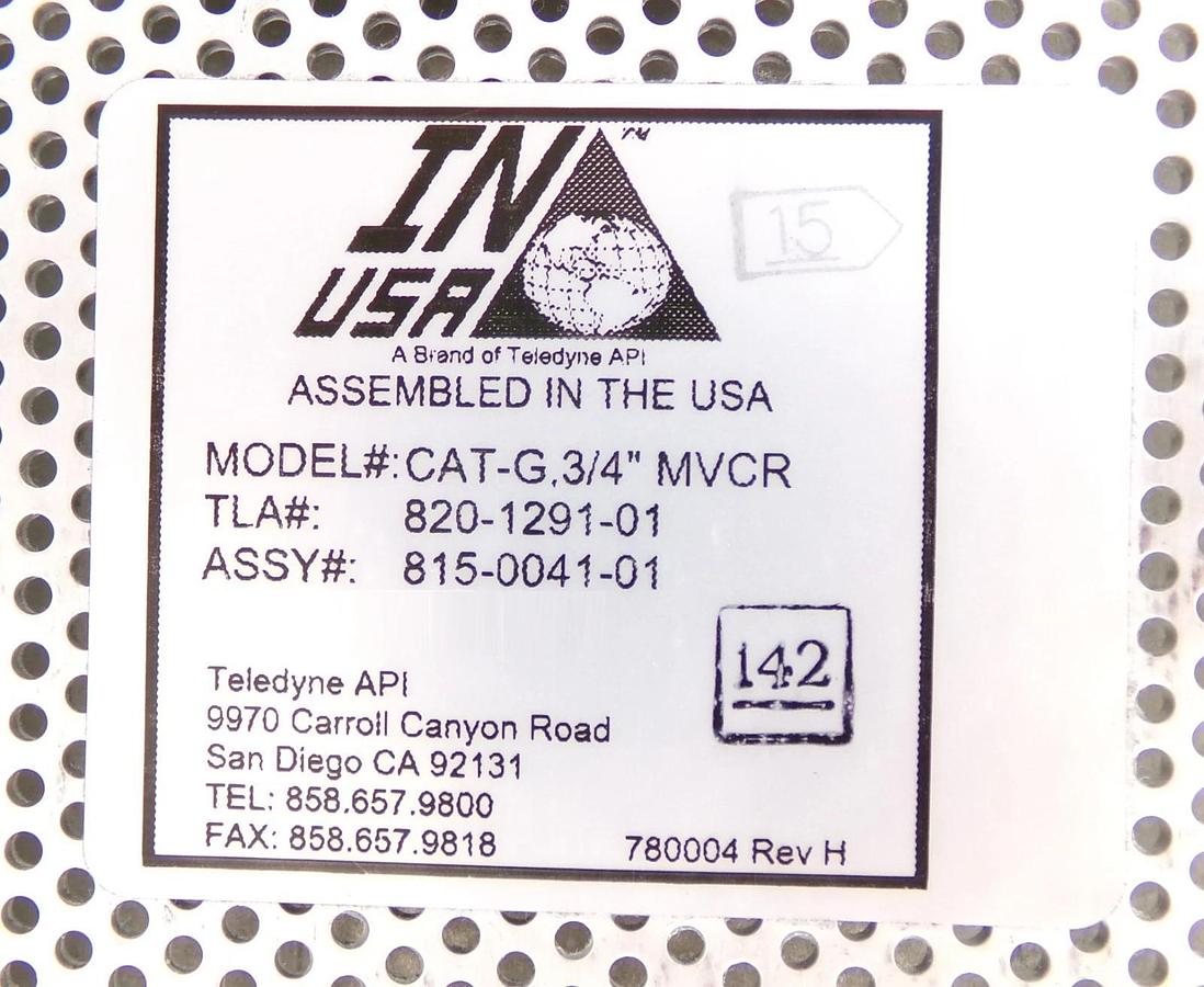 InUSA 815-0041-01 Catalytic Ozone Destruction​ CAT-G,3/4" MVCR 820-1291-01 New