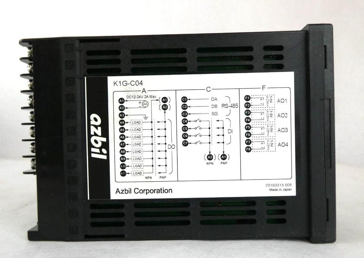 Used Azbil K1G-C04 Measurement Sensor Controller Reseller Lot of 8 Working Surplus
