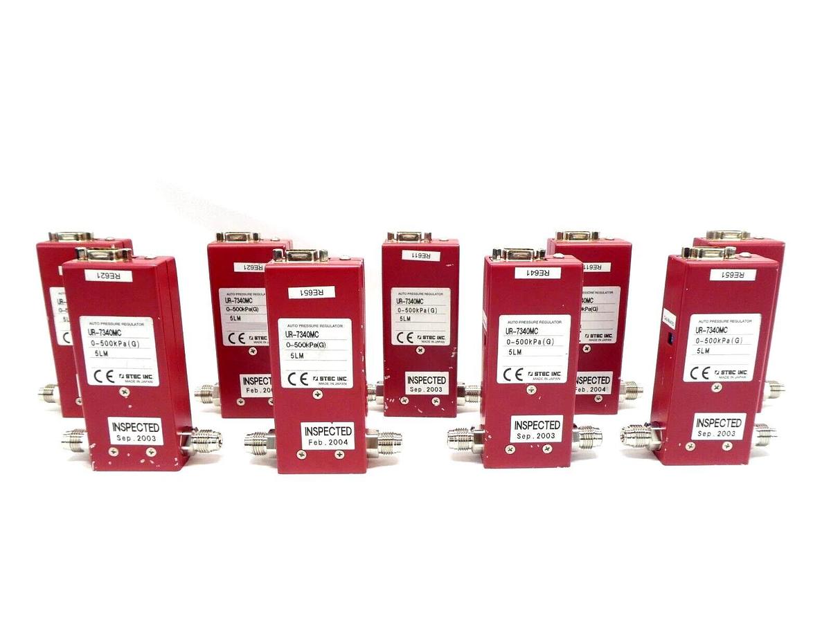 Used STEC UR-7340MC Auto Pressure Regulator 0-500 kPa(G) 5 LM Reseller Lot of 9 Spare