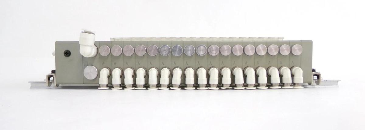 Used CKD N4S0-T30 17-Port Pneumatic Manifold Lot of 4 Working