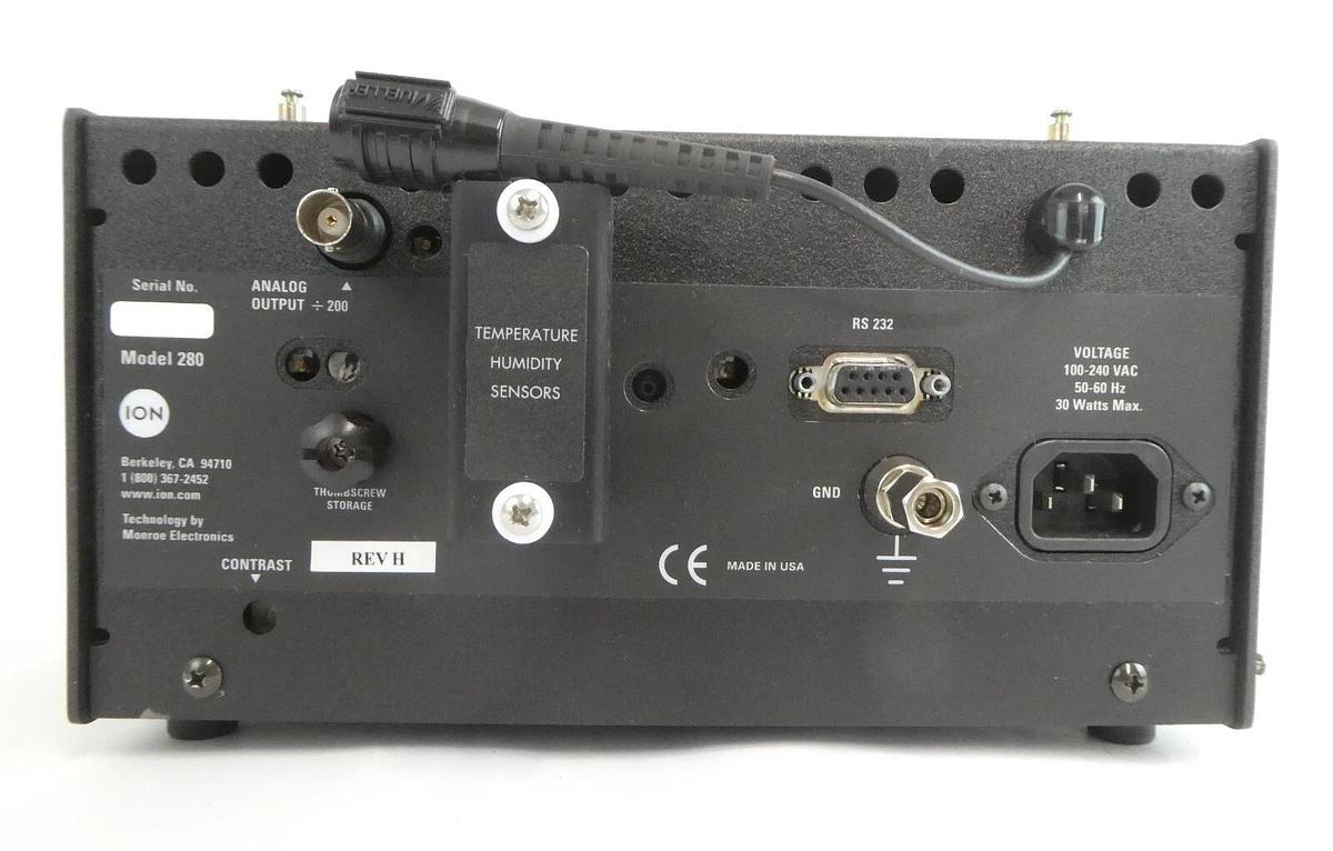 Used Ion Model 280 Digital Charged Plate Monitor Module Working Surplus
