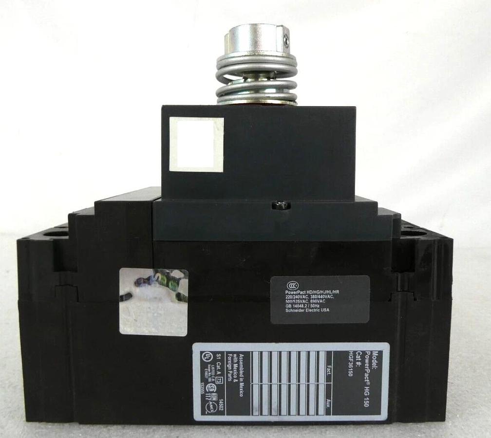 Used Schneider Electric HGF36150 3-Pole Circuit Breaker PowerPact HG 1504 Working