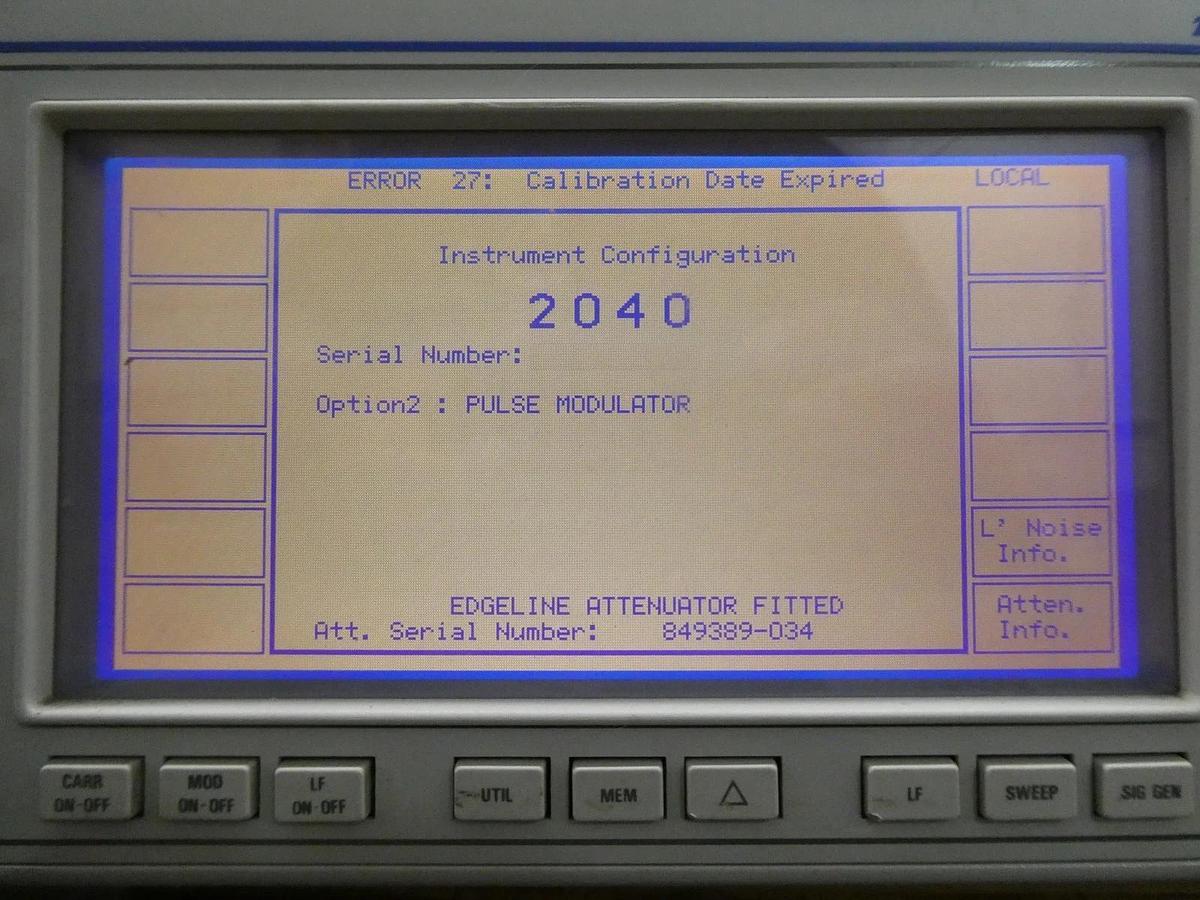 Used IFR 2040 10khz-1.35Ghz Low Noise Signal Generator 9.15 Opt. 2 Dented As-Is Spare