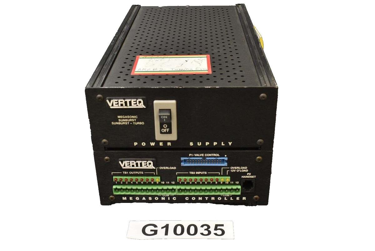 Used Verteq MC-001-08 Megasonic Controller & Power Supply As-Is