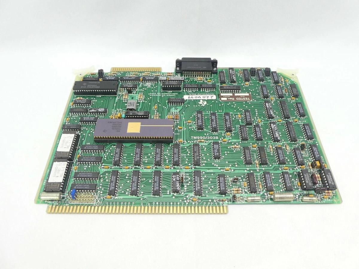 Used Texas Instruments 1600642-0001 1 Disc Control PCB Card TM990/303B Varian 2204049