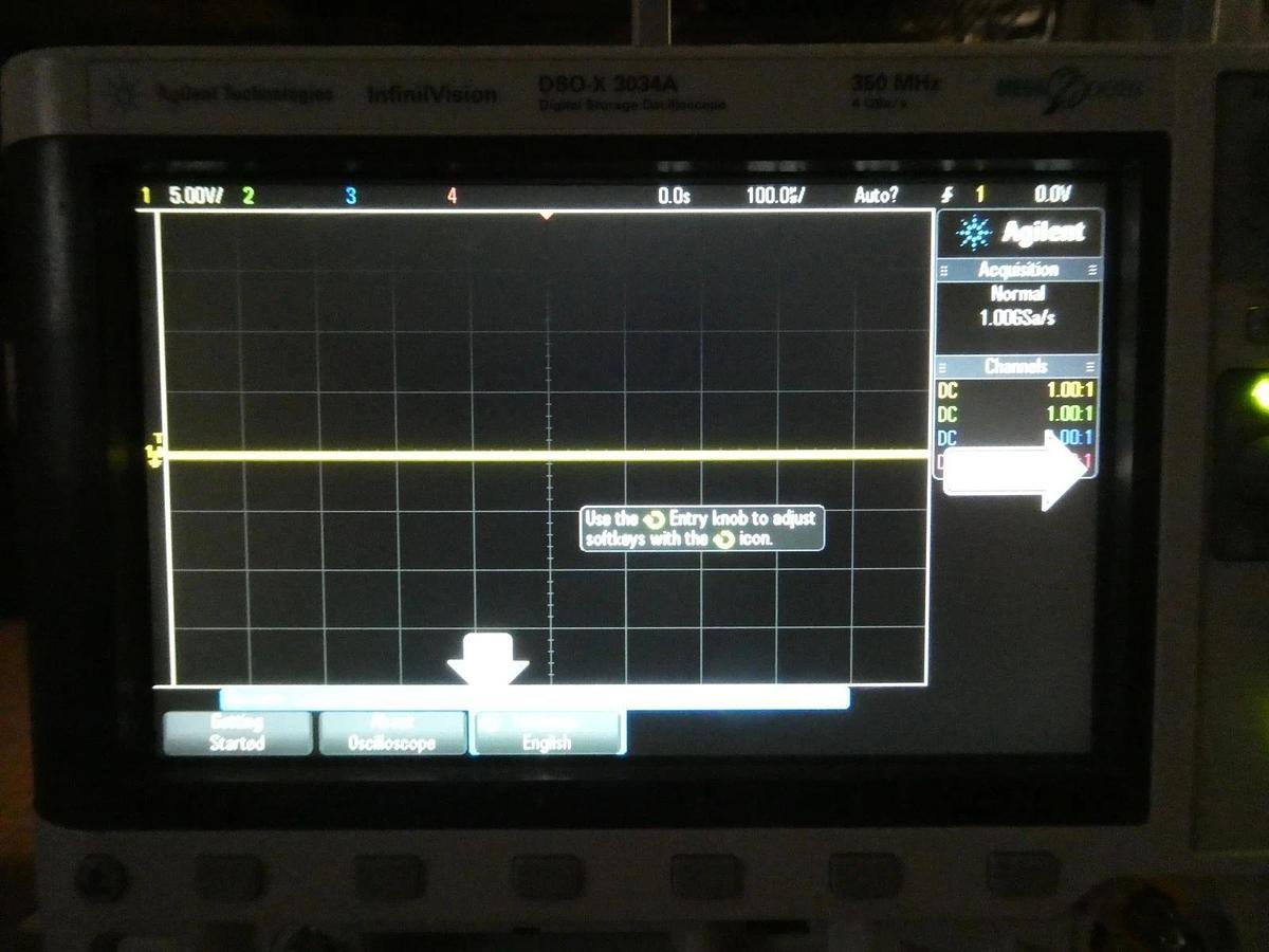 Used Agilent DSO-X 3034A 350 MHz Digital Storage Oscilloscope InfiniiVision Untested