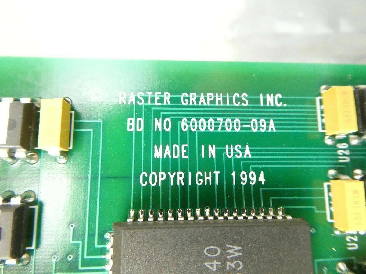 Used RGI Raster Graphics 51291 Processor PCB Card RG-700 6000700-09A Bio-Rad Q7 Spare