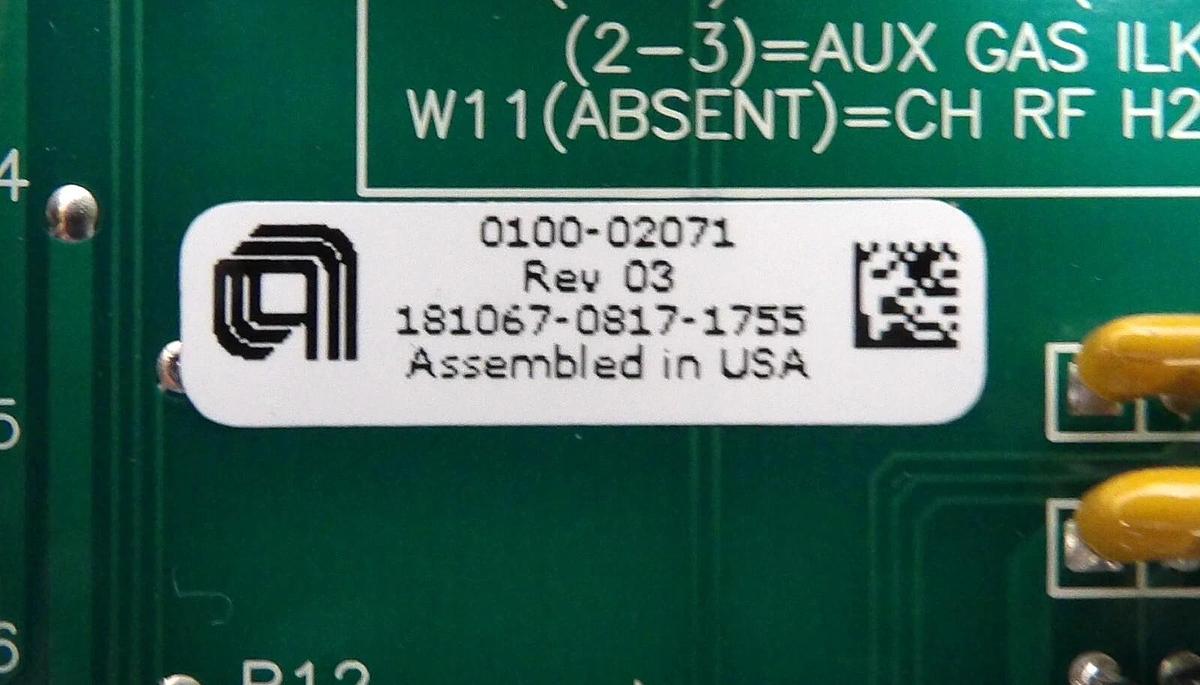 Used AMAT Applied Materials 0100-02071 Chamber Set Interface PCB Working Surplus