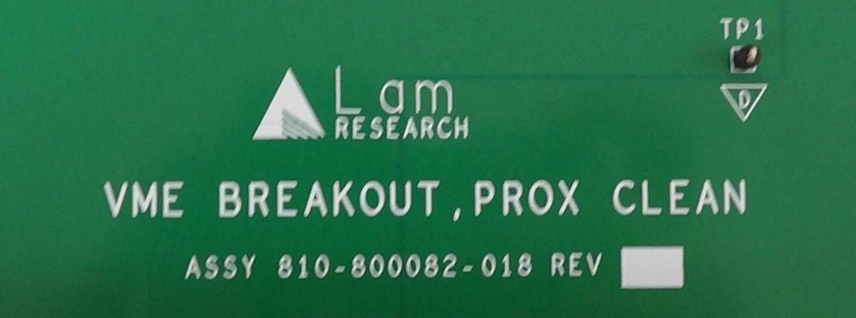 Used Lam Research 810-800081-013 VME Breakout Interface PCB 810-800082-018 Working