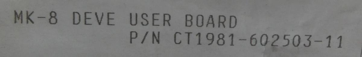 TEL Tokyo Electron 1981-602503-11 User Board2 Assy PCB New Spare
