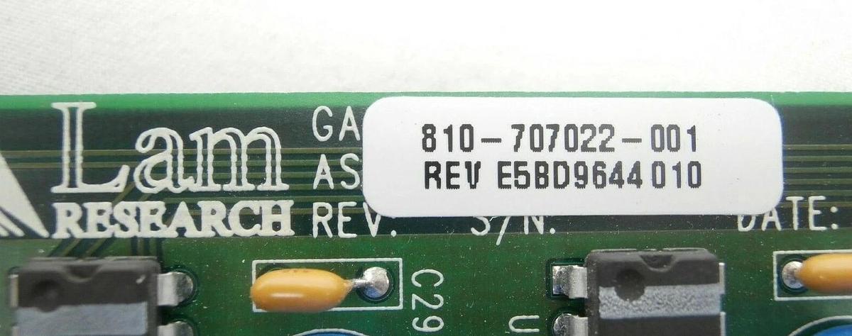 Used Lam Research 810-707022-001 Gas Box Expansion Board PCB Continuum Working Spare