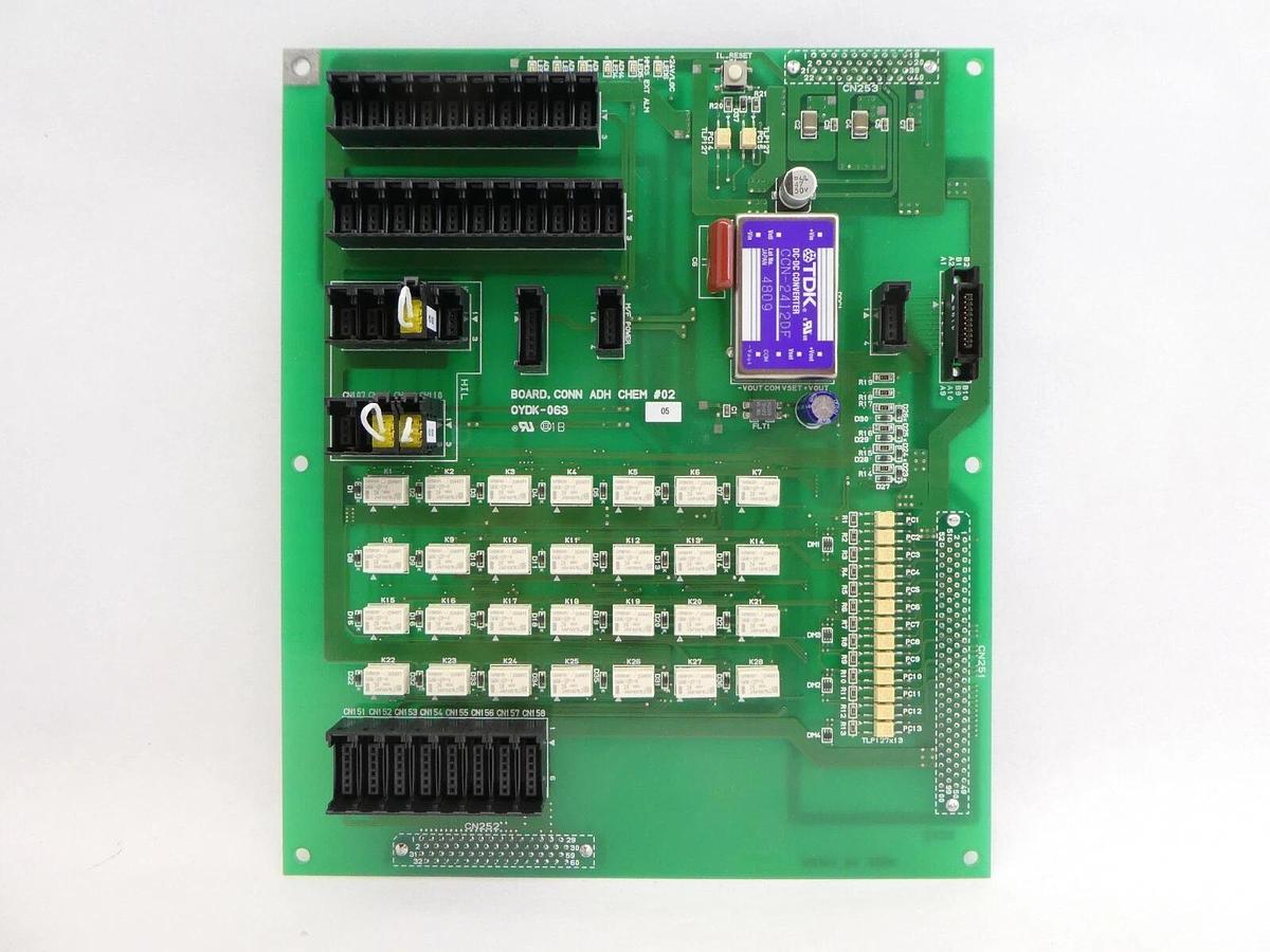 Used TEL Tokyo Electron OYDK-063 Connector PCB CONN ADH CHEM #02 Lithius Working