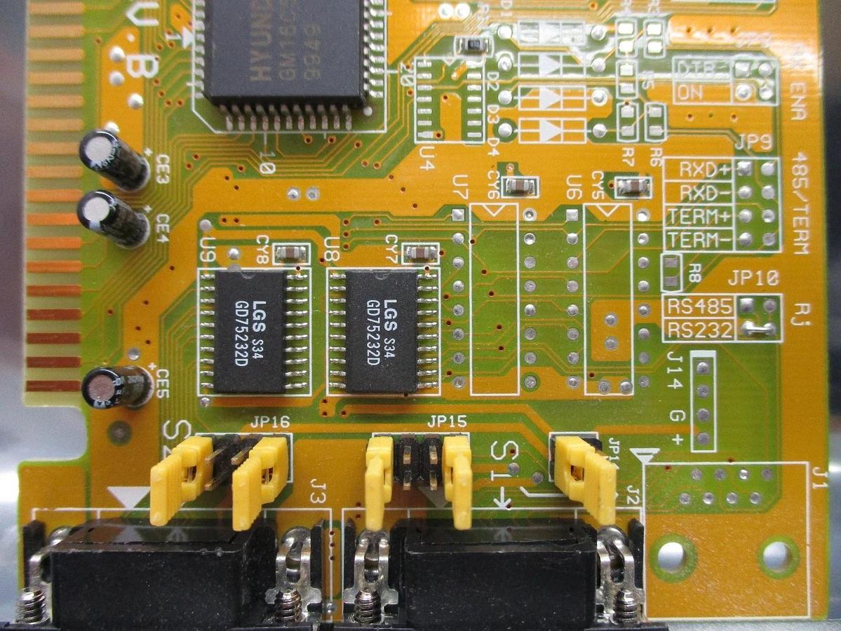 Used StarTech CI-5010 Twin Serial Port RS232 ISA PC Interface PCB Card Used Working