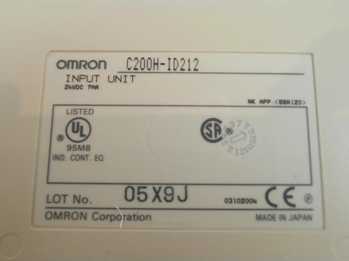 Used Omron SYSMAC C200H Programmable Logic Controller PLC Assembly C200H-CPU02 Used
