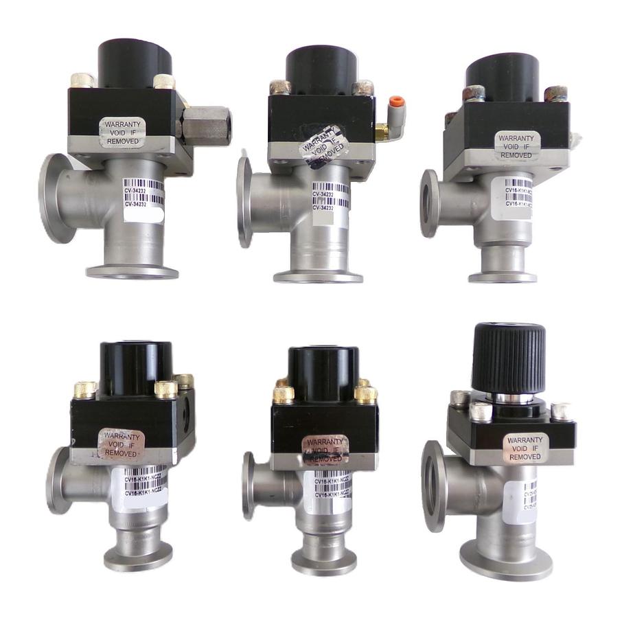 Used MKS Instruments CV Compact Valve CV-34232 CV25-K2K2 CV16-K1K1 Reseller Lot of 6