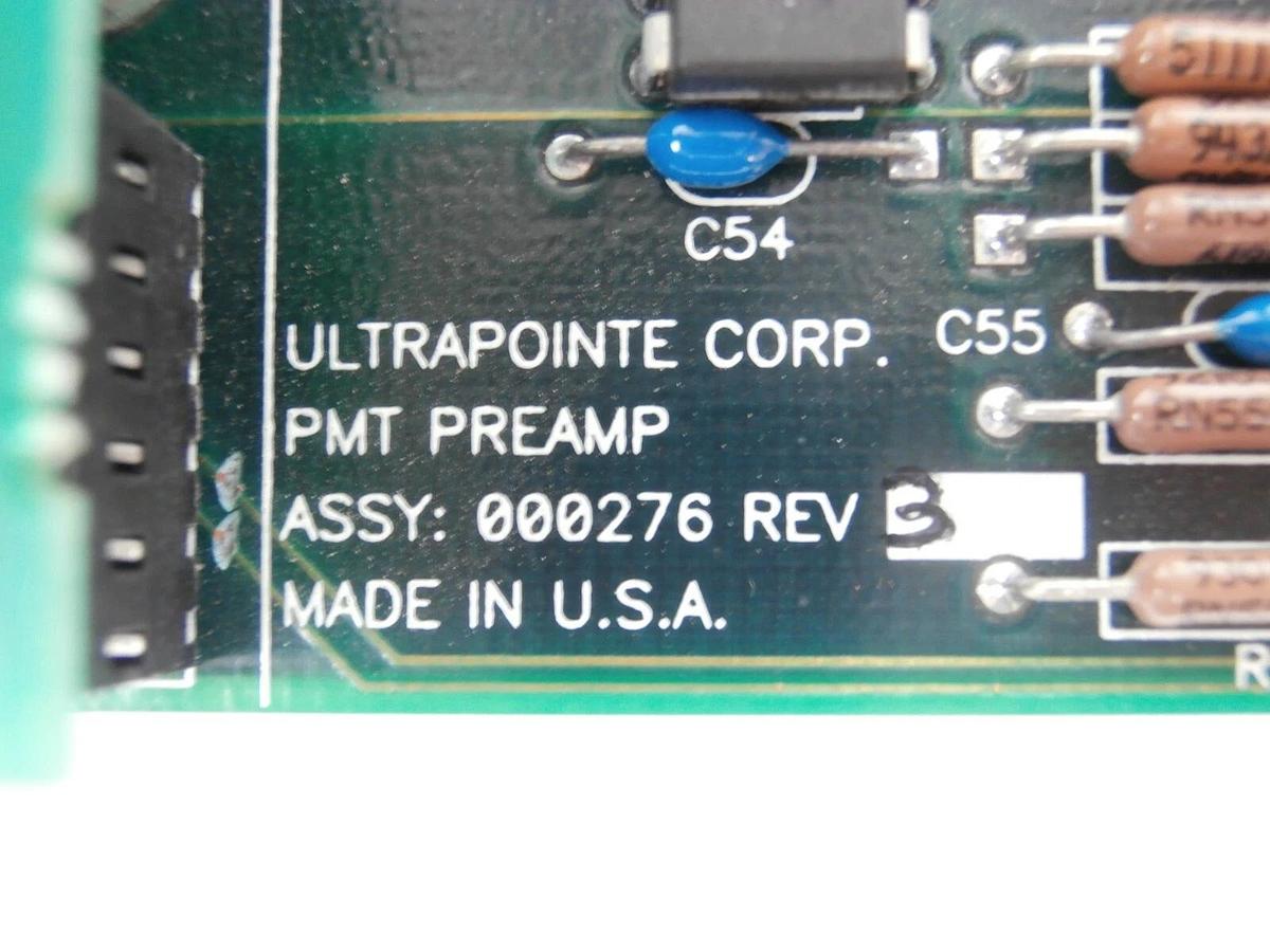 Used Ultrapointe 000276 Spectrometer PMT Preamp PCB Assembly KLA-Tencor Working