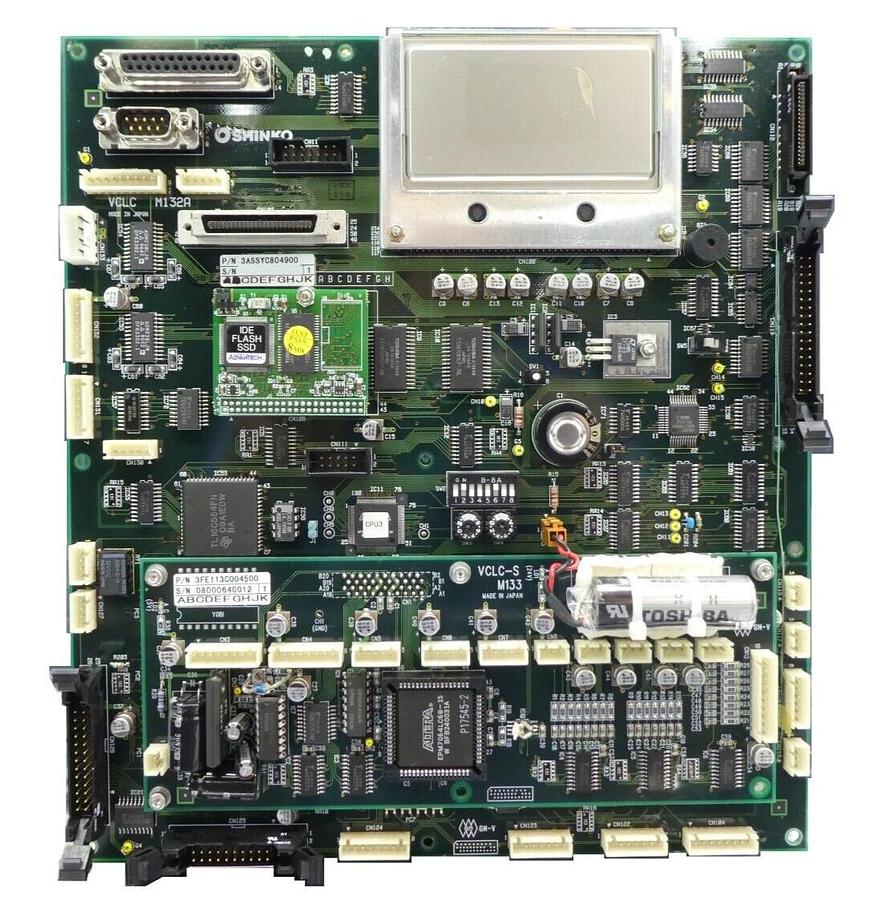 Used Shinko Electric 3ASSYC804900 PCB VCLC M132A 3FE113C004500 Spare Surplus