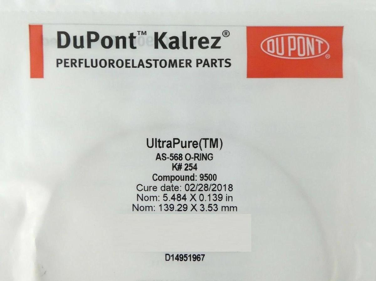 DuPont D14951967 UltraPure O-Ring 254K9500 Kalrez Lot of 8 AMAT P5000 New