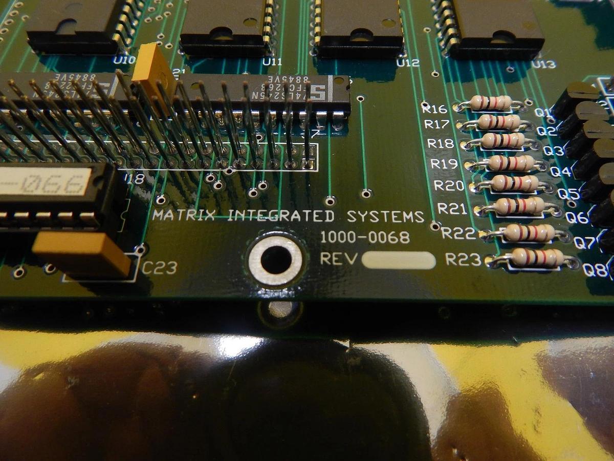 Used Matrix Integrated Systems 1000-0068 Processor Board PCB System 10 Used Working