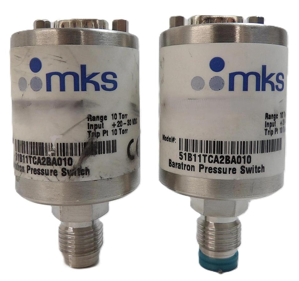 Used MKS Instruments 51B11TCA2BA010 Baratron Pressure Switch Lot of 2 Spare Surplus