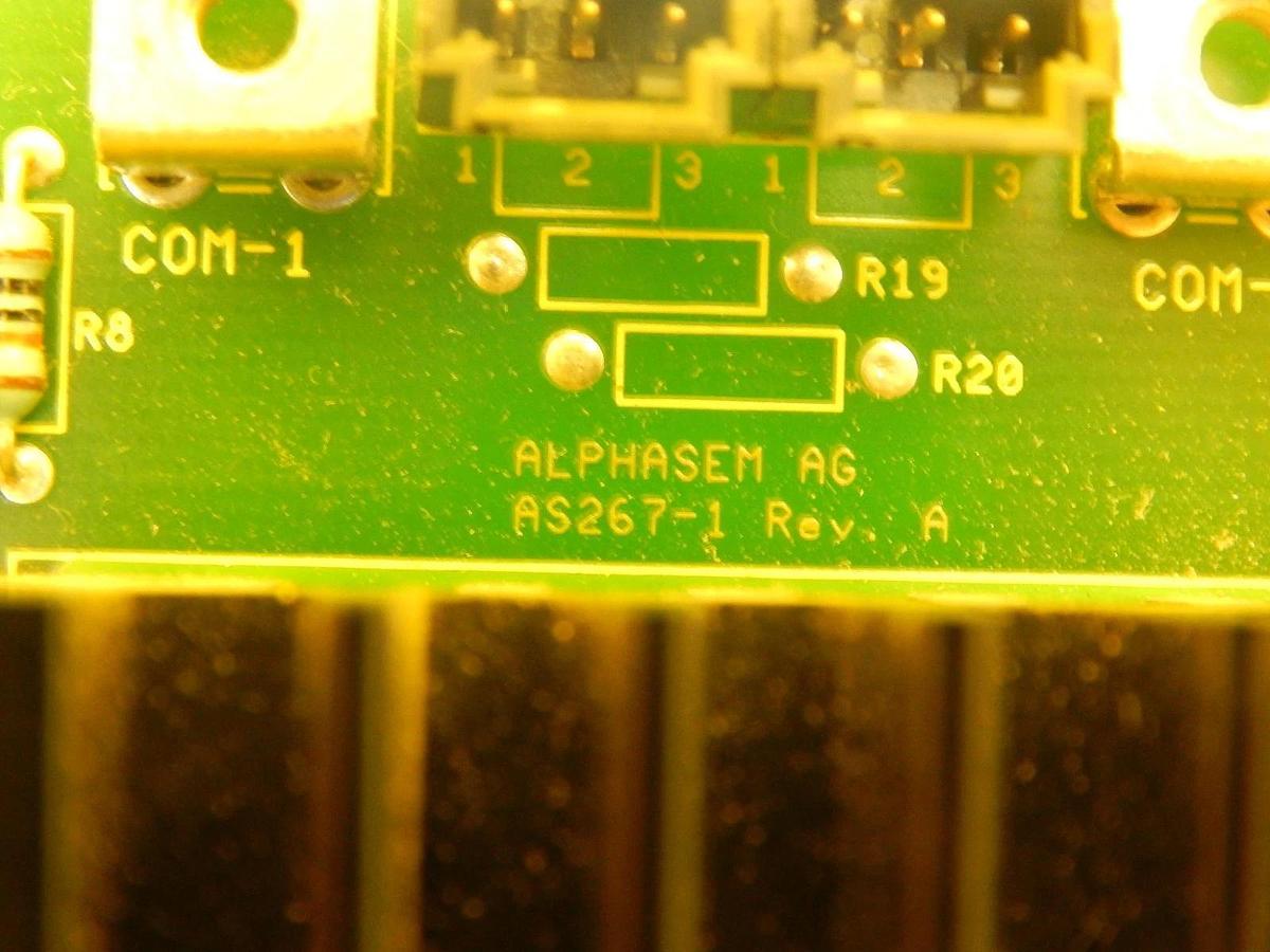 Used Alphasem AG AS267-1-01 Power Interface Board PCB AS267-1 Used Working