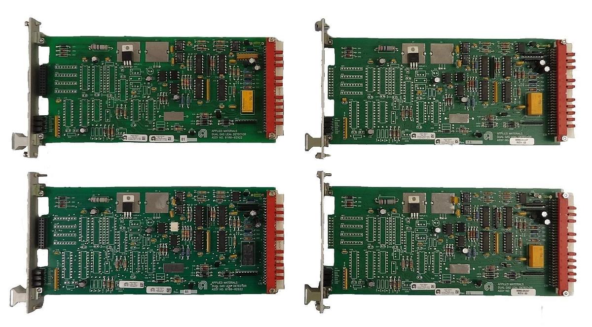 Used AMAT 0090-05327 Dual Gas Leak Detector PCB Card 0100-02922 Reseller Lot of 4