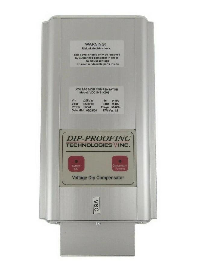 Used DIP Proofing Technologies VDC S4T1K208 Voltage Dip Compensator Qcept Working