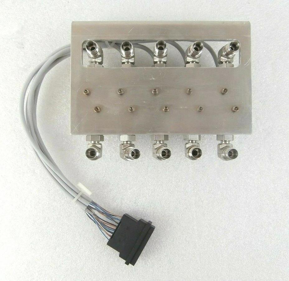 Used Nikon 5-Port Pressure Sensor Manifold CKD FSM-N-050-6A NSR-S205C Working Surplus