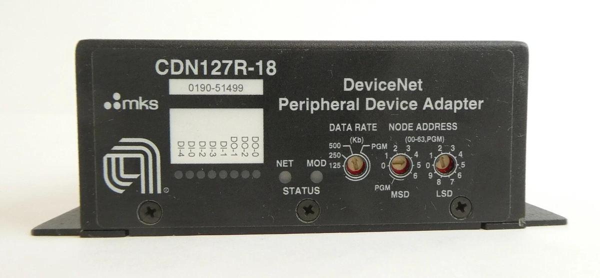 Used MKS Instruments CDN127R-18 I/O Interface Module AMAT 0190-51499 Working Surplus