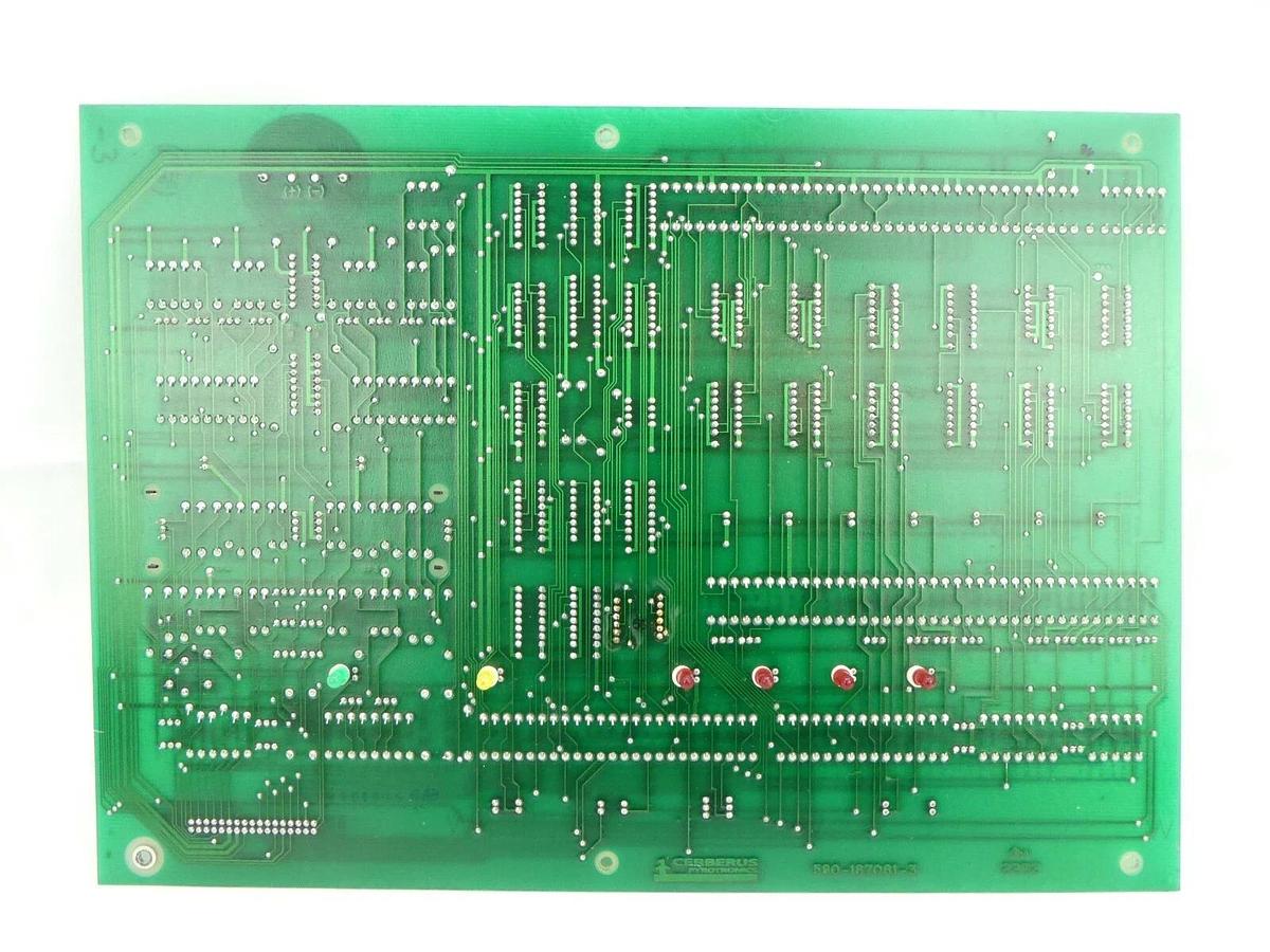 Used Cerberus Pyrotronics 580-187081-3 Fire Detection Control PCB CP-2HR Working