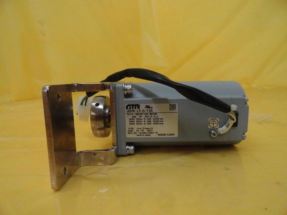 Used Nissei Corp UGFM-12-5-T25 GTR 3-Phase Induction Motor Used Working