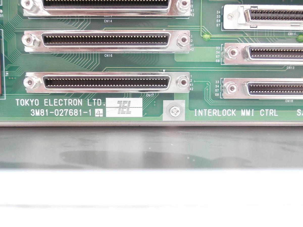 Used TEL Tokyo Electron 3M81-027681-14 MMI Interlock Controller PCB Trias Surplus