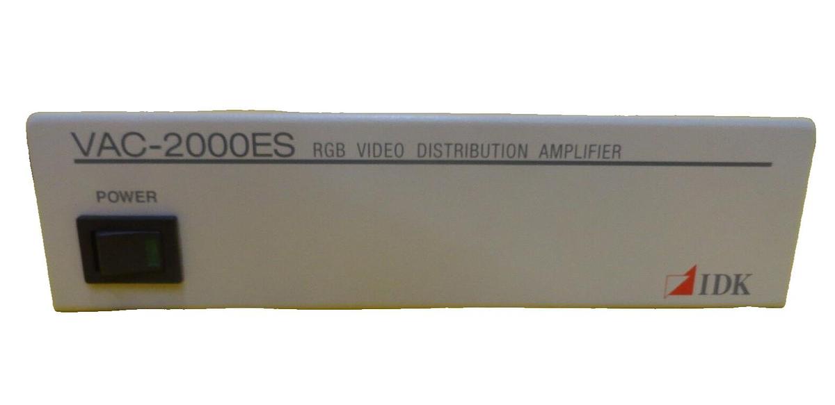 Used IDK Corporation VAC-2000ES RGB Video Distribution Amplifier TEL Unity II Working