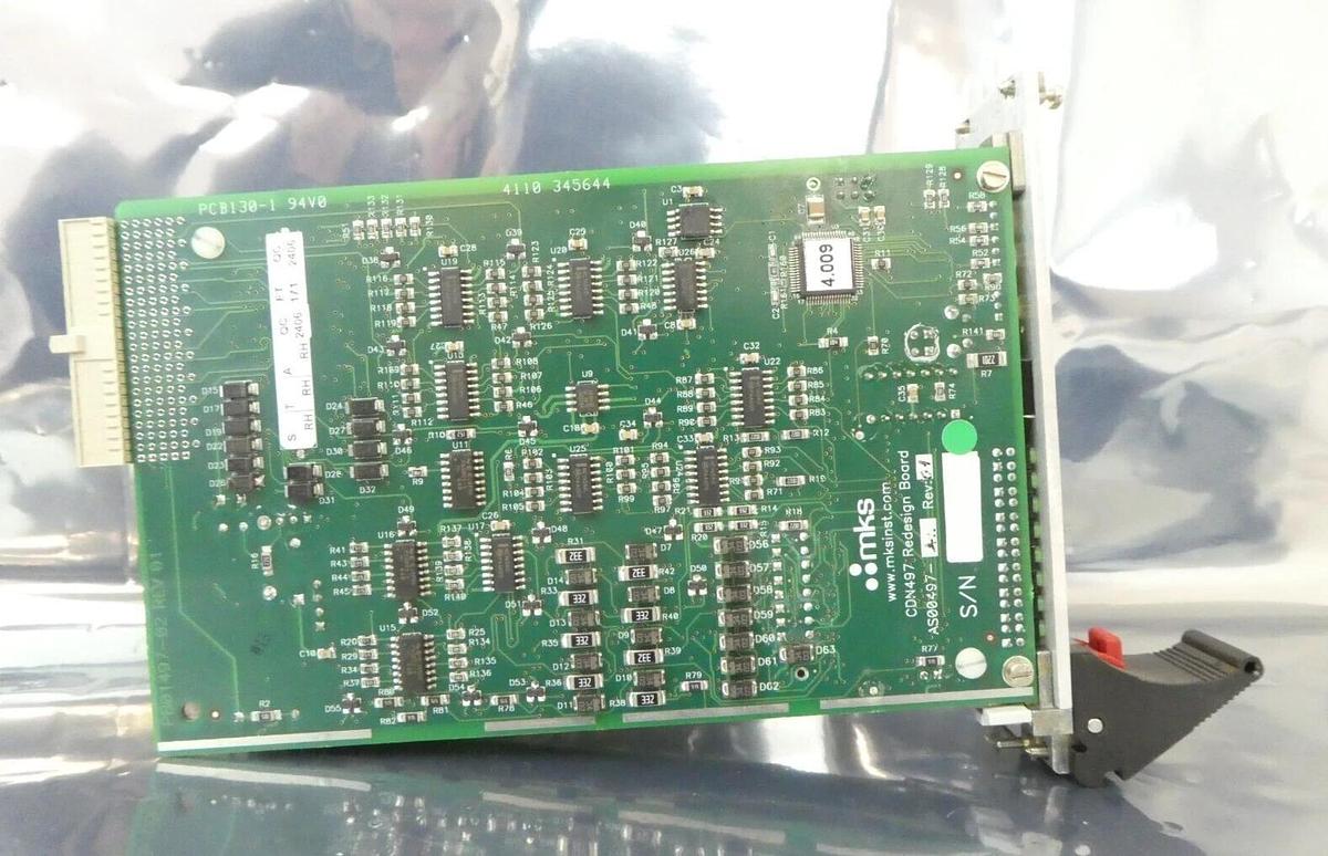 Used MKS Instruments AS01500-58 Interlock Module PCB CDN497 AMAT CDN500-58 Working