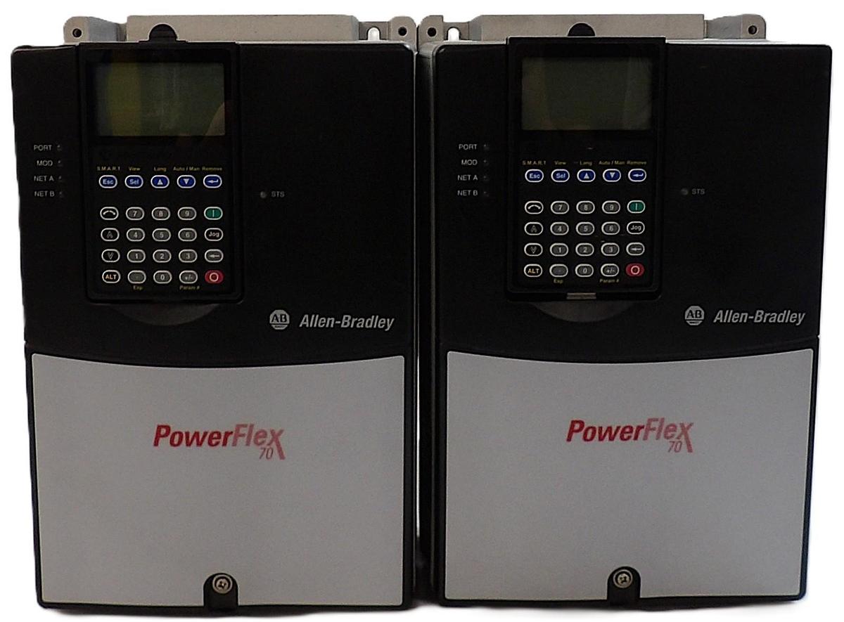 Used AB Allen-Bradley 20AD011A3AYNANC0 AC Drive PowerFlex 70 Lot of 2 Working
