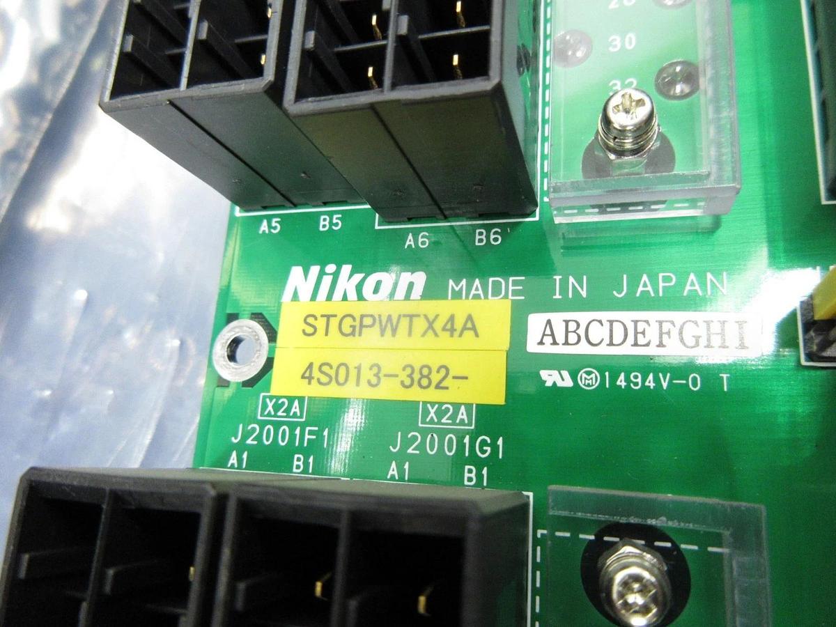 Used Nikon 4S013-382 Backplane Board PCB STGPWTX4A with 4S005-346-1 NSR System Used