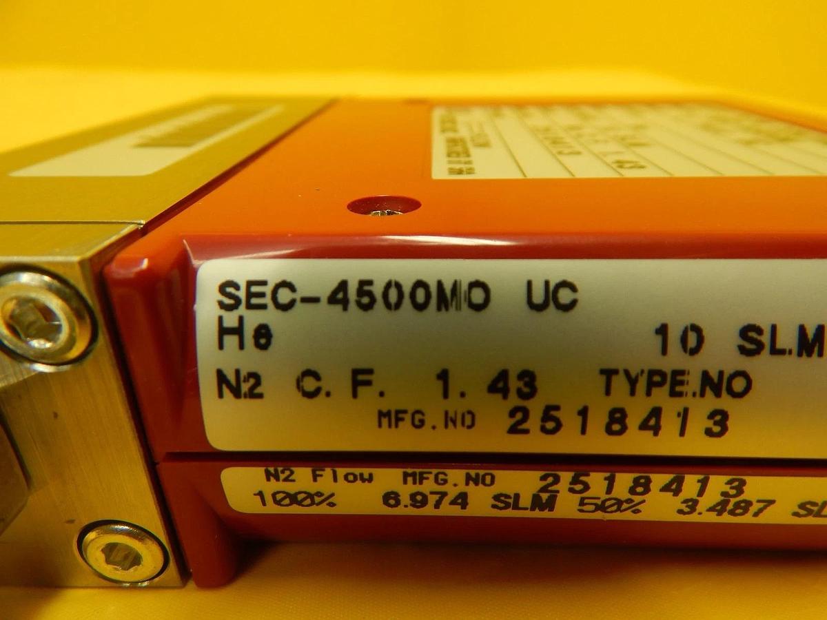 Used STEC SEC-4500MO Mass Flow Controller SEC-4500M 10 SLM He Working Surplus