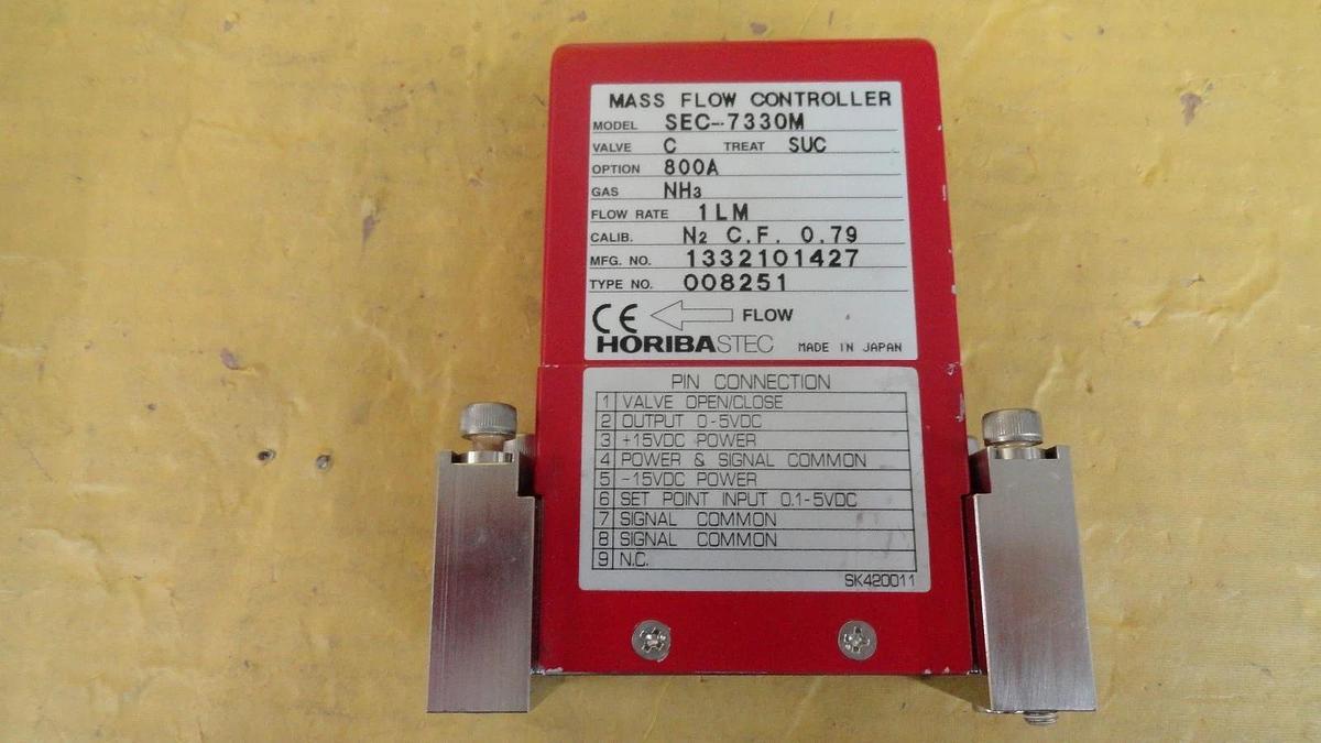 Used Horiba STEC SEC-7330M Mass Flow Controller SEC-7330 1 SLM NH3 Used Working