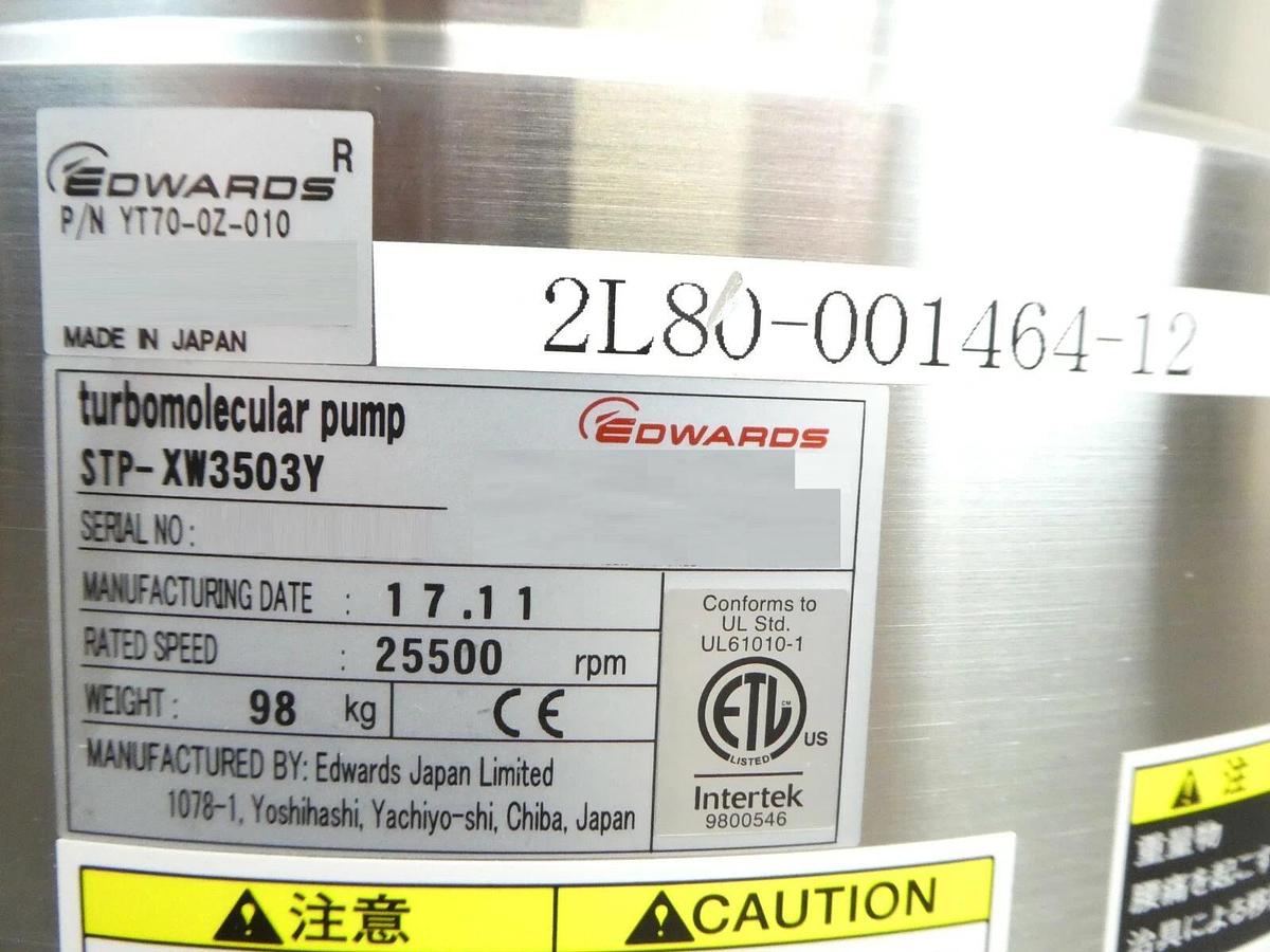 STP-XW3503Y Edwards YT70-0Z-010 Turbomolecular Pump TEL 2L80-001464-12 New