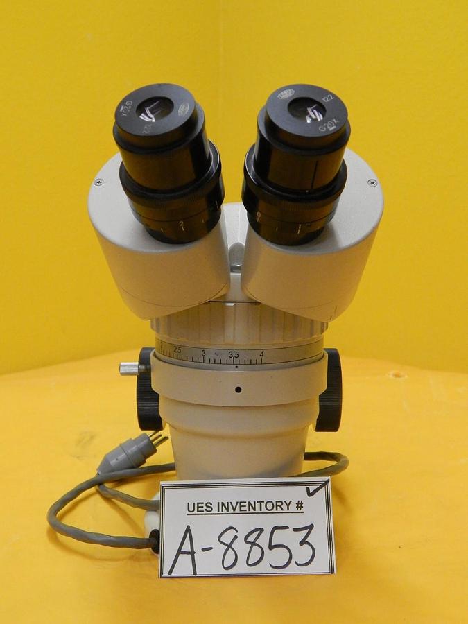 Used Olympus SZ Stereoscopic Zoom Microscope Head 0.7-4X G20X Support Block Used