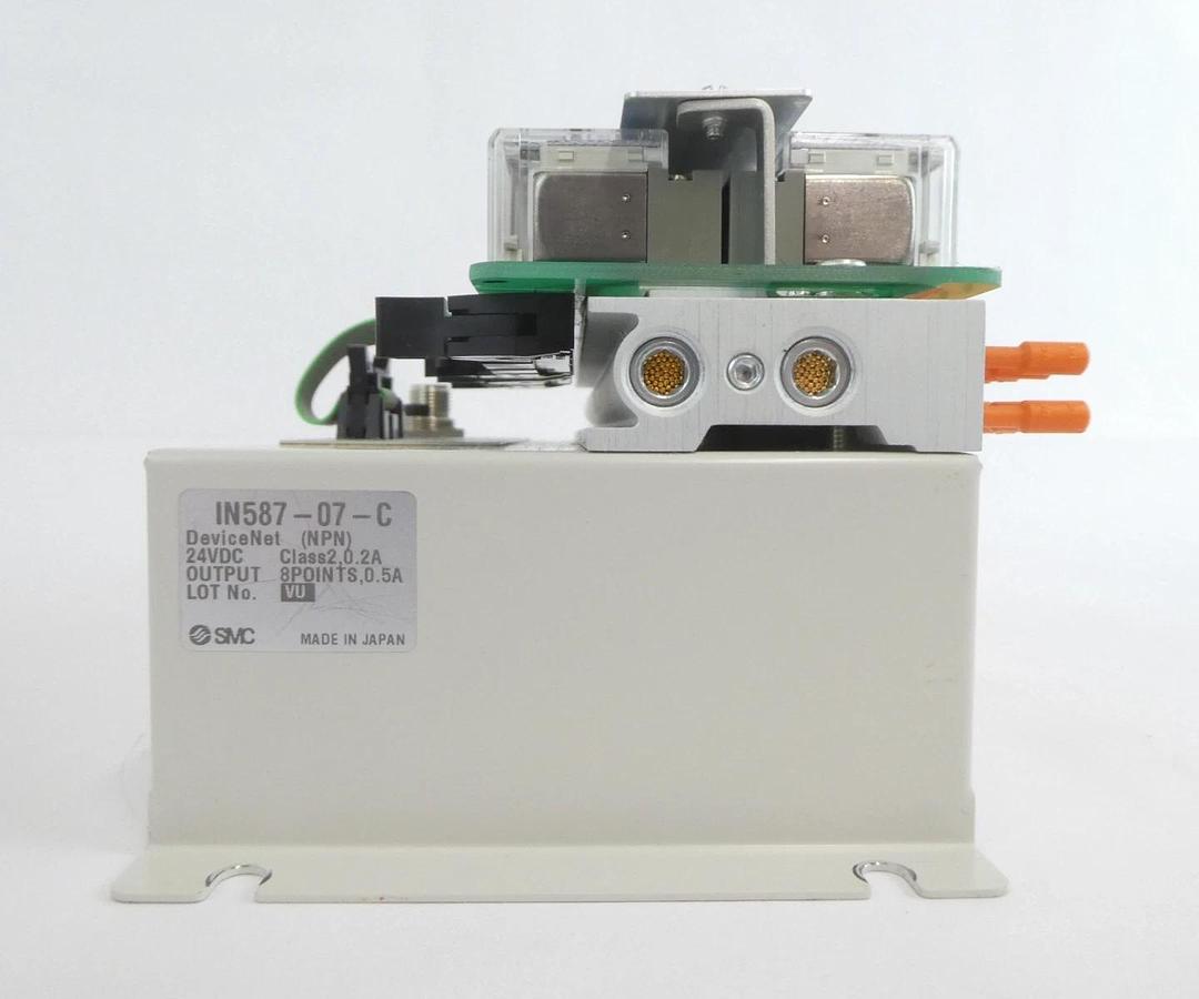 Used SMC IN587-07-C 8-Point Gas Panel Pneumatic Manifold Lot of 3 Working Surplus