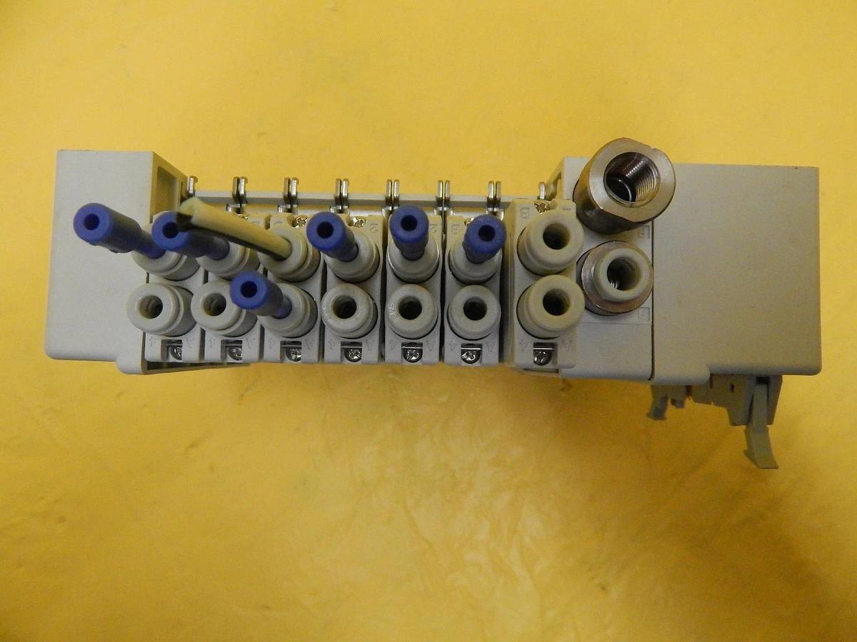 Used TEL Tokyo Electron SVC4 7-Port Manifold SMC SQ1131Y-5-C4-Q PR300Z Used Working