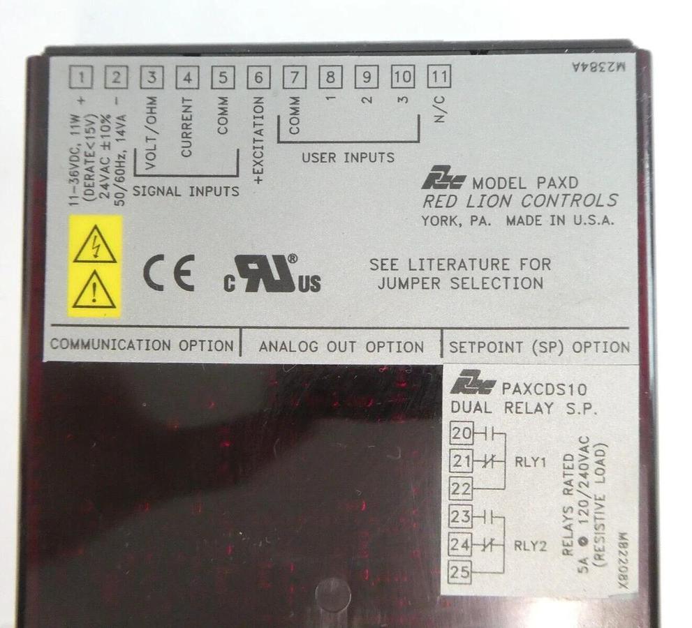 Used Red Lion Controls PAXD Digital Panel Meter Reseller Lot of 8 Working