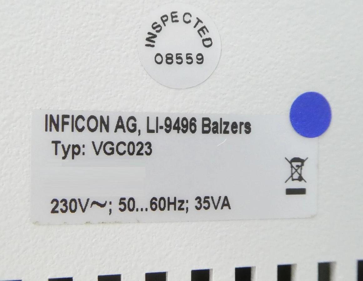 Used Inficon VGC023 Vacuum Gauge Controller Assembly Module Working Surplus
