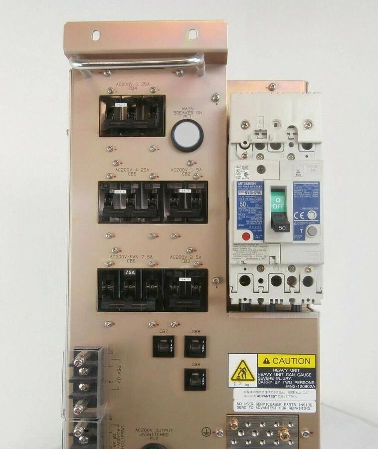 Used Advantest KH3-710037 Main AC Power Distribution Module T2000 SoC Working Surplus