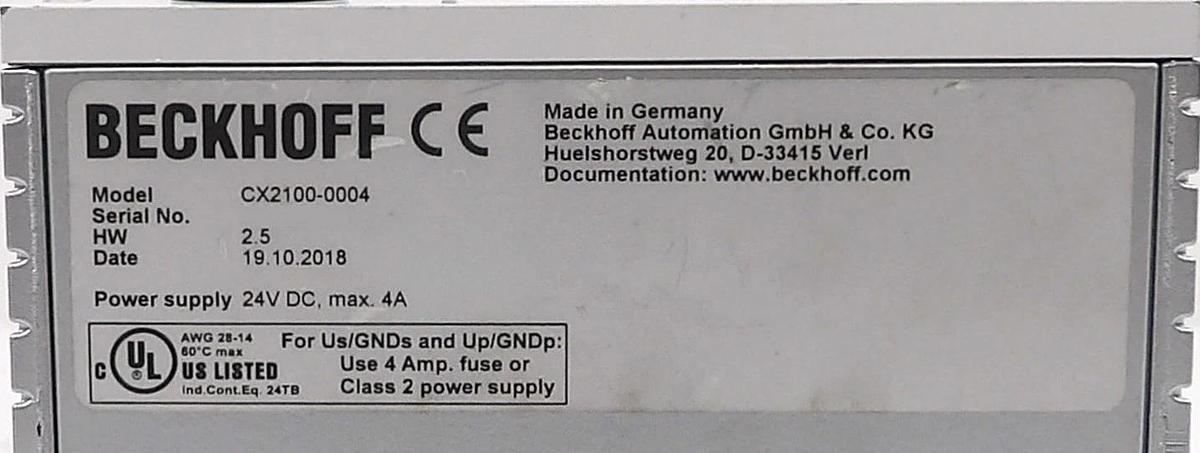 Used Beckhoff Automation CX2100 Power Supply CX2100-0004 CX2100-0014 Lot of 5 Working