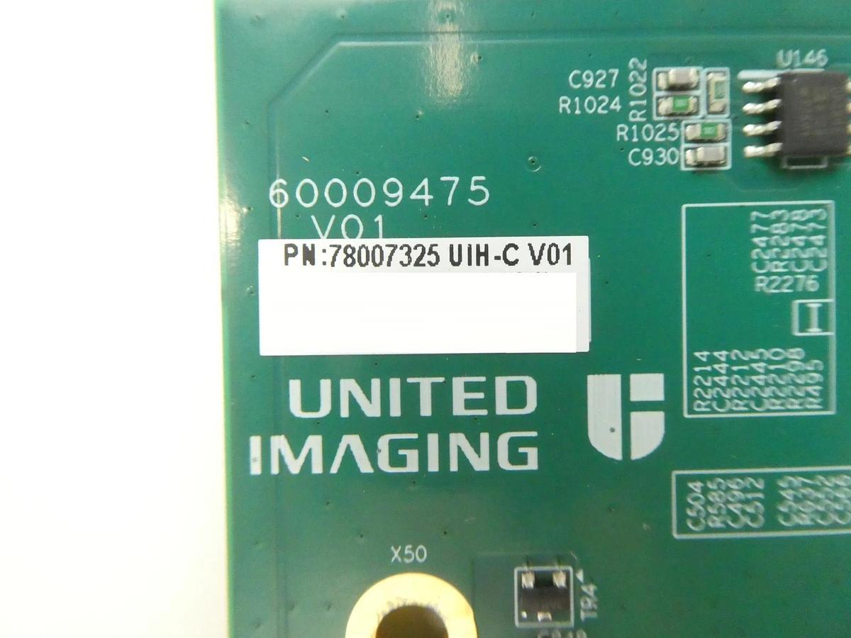 Used United Imaging 78007325 UIH-C V01 Axis Control PCB 60009475 Working Surplus
